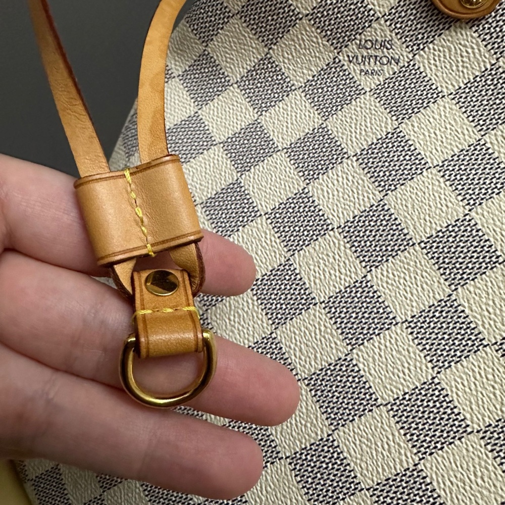 LV Neverfull MM Damier Azure Rose Beige - Picture 14 of 16